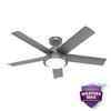 Hunter - 52416 - 52" Ceiling Fan - Seawall - Matte Silver