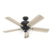 Hunter - 52381 - 52" Ceiling Fan - Shady Grove - Matte Black