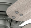 Hunter - 52380 - 52" Ceiling Fan - Shady Grove - Matte Silver