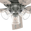 Hunter - 52380 - 52" Ceiling Fan - Shady Grove - Matte Silver