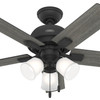 Hunter - 52351 - 44" Ceiling Fan - Crystal Peak - Matte Black