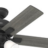 Hunter - 52351 - 44" Ceiling Fan - Crystal Peak - Matte Black