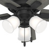 Hunter - 52351 - 44" Ceiling Fan - Crystal Peak - Matte Black