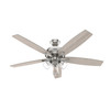 Hunter - 52348 - 60" Ceiling Fan - Dondra - Brushed Nickel