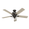 Hunter - 52345 - 52" Ceiling Fan - Rosner - Noble Bronze