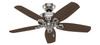 Hunter - 52219 - 42" Ceiling Fan - Builder - Brushed Nickel