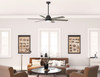 Hunter - 51951 - 60" Ceiling Fan - Gravity - Matte Black