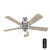 Hunter - 51858 - 52" Ceiling Fan - Crestfield - Brushed Nickel