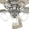 Hunter - 51858 - 52" Ceiling Fan - Crestfield - Brushed Nickel