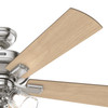 Hunter - 51858 - 52" Ceiling Fan - Crestfield - Brushed Nickel