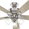 Hunter - 51858 - 52" Ceiling Fan - Crestfield - Brushed Nickel