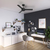 Hunter - 51847 - 44" Ceiling Fan - Presto - Matte Black