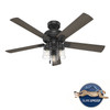 Hunter - 51745 - 52" Ceiling Fan - Hartland - Matte Black