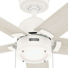 Hunter - 51708 - 44" Ceiling Fan - Erling - Matte White