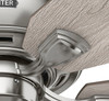 Hunter - 51596 - 52" Ceiling Fan - Rosner - Brushed Nickel
