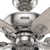 Hunter - 51596 - 52" Ceiling Fan - Rosner - Brushed Nickel