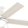 Hunter - 51448 - 44" Ceiling Fan - Aren - Fresh White