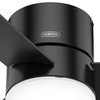 Hunter - 51432 - 52" Ceiling Fan - Minimus - Matte Black