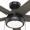 Hunter - 51385 - 44" Ceiling Fan - Burroughs - Matte Black
