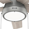 Hunter - 51384 - 44" Ceiling Fan - Burroughs - Matte Silver