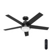 Hunter - 51314 - 52" Ceiling Fan - Aerodyne - Matte Black