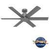 Hunter - 51179 - 52" Ceiling Fan - Kennicott - Matte Silver