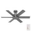 Hunter - 51115 - 44" Ceiling Fan - Kennicott - Matte Silver