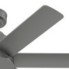 Hunter - 51115 - 44" Ceiling Fan - Kennicott - Matte Silver