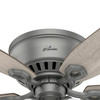 Hunter - 51113 - 52" Ceiling Fan - Builder - Matte Silver