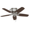 Hunter - 51092 - 42" Ceiling Fan - Builder - Brushed Nickel