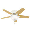Hunter - 51080 - 42" Ceiling Fan - Newsome - Fresh White