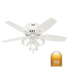 Hunter - 51077 - 42" Ceiling Fan - Newsome - Fresh White