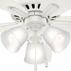 Hunter - 51077 - 42" Ceiling Fan - Newsome - Fresh White