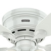Hunter - 51059 - 42" Ceiling Fan - Low Profile - White