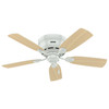 Hunter - 51059 - 42" Ceiling Fan - Low Profile - White