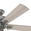 Hunter - 51019 - 52" Ceiling Fan - Crestfield - Matte Silver