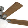 Hunter - 50904 - 44" Ceiling Fan - Swanson - Matte Silver