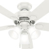 Hunter - 50895 - 52" Ceiling Fan - Swanson - Fresh White