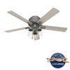 Hunter - 50656 - 52" Ceiling Fan - Hartland - Matte Silver