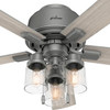 Hunter - 50656 - 52" Ceiling Fan - Hartland - Matte Silver