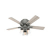 Hunter - 50653 - 44" Ceiling Fan - Hartland - Matte Silver