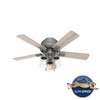 Hunter - 50653 - 44" Ceiling Fan - Hartland - Matte Silver