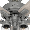 Hunter - 50651 - 52" Ceiling Fan - Hartland - Matte Silver