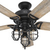 Hunter - 50409 - 52" Ceiling Fan - Starklake - Natural Black Iron