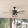Hunter - 50409 - 52" Ceiling Fan - Starklake - Natural Black Iron