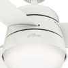 Hunter - 50378 - 52" Ceiling Fan - Aker - Fresh White