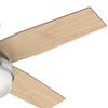 Hunter - 50282 - 44" Ceiling Fan - Dempsey - Brushed Nickel