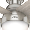 Hunter - 50278 - 46" Ceiling Fan - Anslee - Brushed Nickel