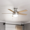 Hunter - 50278 - 46" Ceiling Fan - Anslee - Brushed Nickel