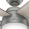 Hunter - 50230 - 52" Ceiling Fan - Anslee - Matte Silver